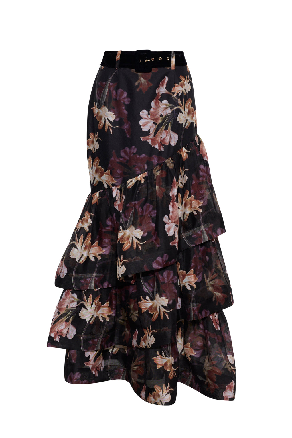 Priya Skirt in Elysian Flora Black