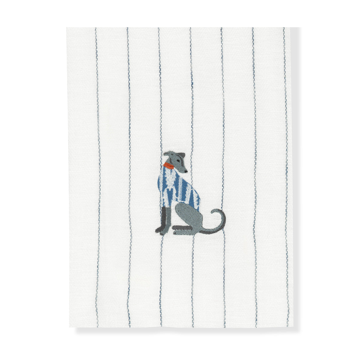 Kitchen Towel with Lurcher Embroidery