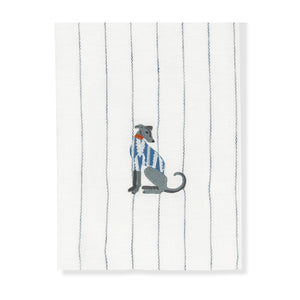 Kitchen Towel with Lurcher Embroidery