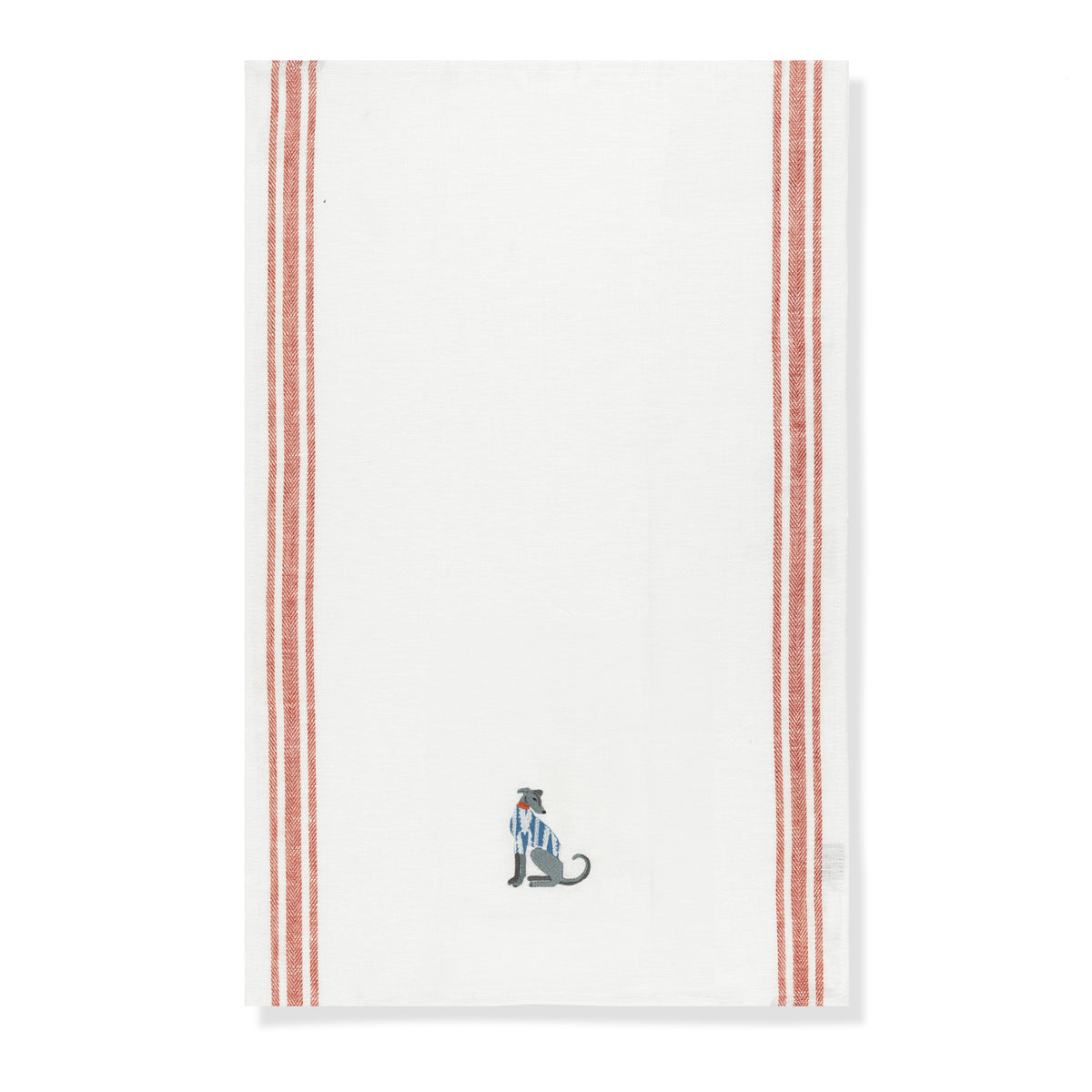 Kitchen Towel with Lurcher Embroidery