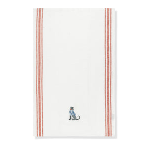 Kitchen Towel with Lurcher Embroidery