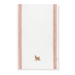 Kitchen Towel with Afghan Hound Embroidery