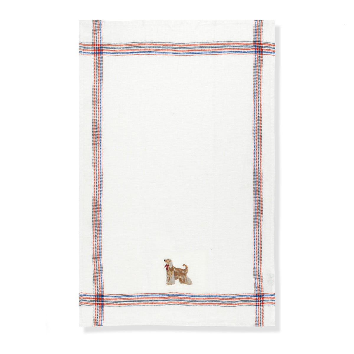 Kitchen Towel with Afghan Hound Embroidery
