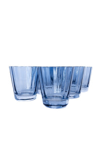 Estelle Colored Sunday Low Balls, Set of 6 in Cobalt Blue