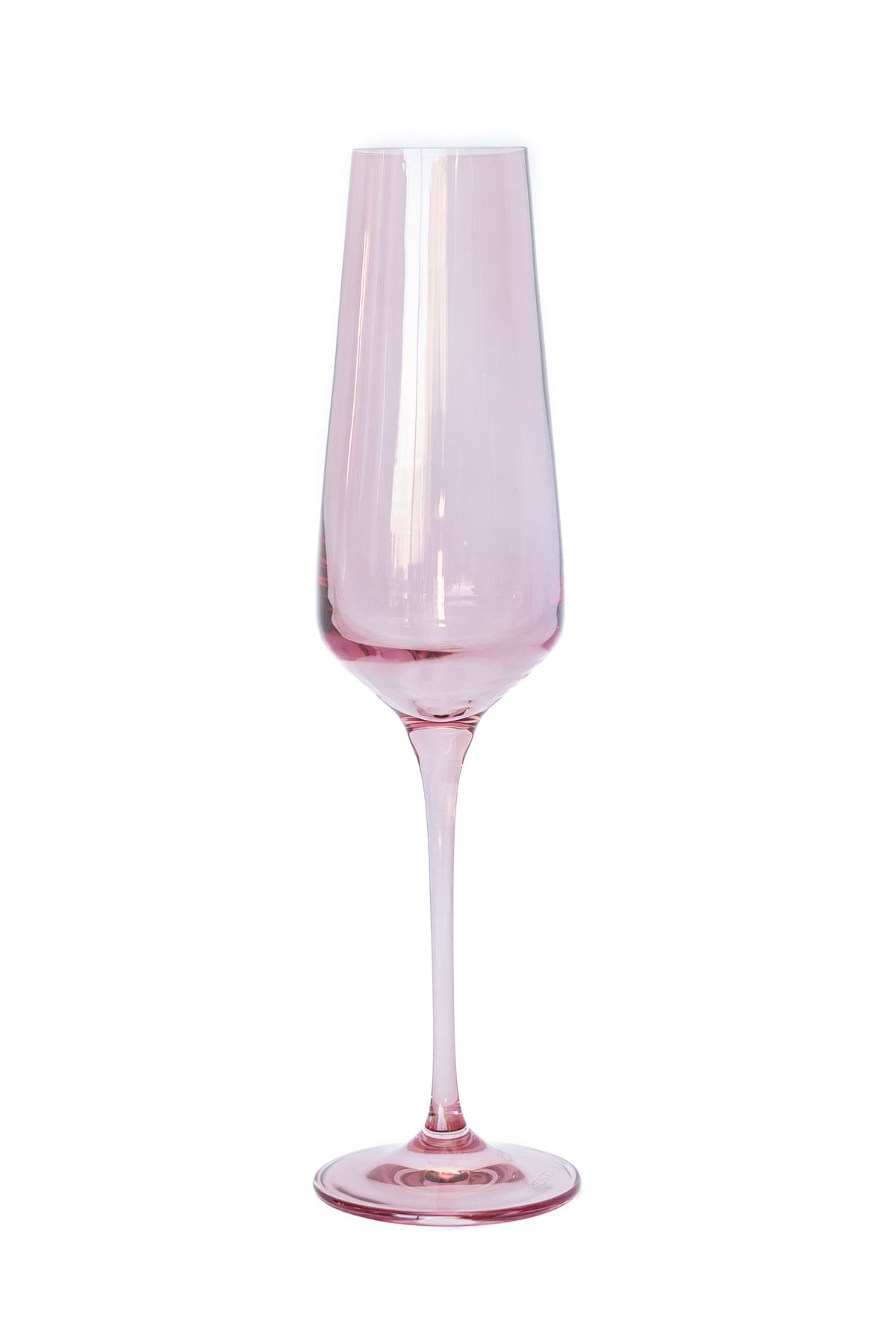 Estelle Colored Champagne Flute, Set of 6 in Rose