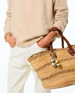 The Puffy Heart Bag Charm in Gold