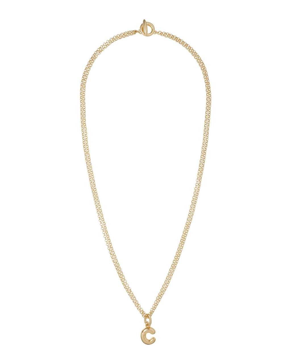 The Puffy Initial Necklace