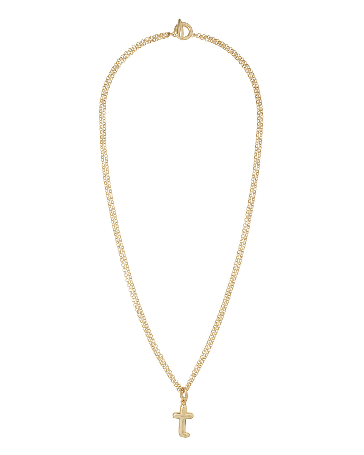 The Puffy Initial Necklace