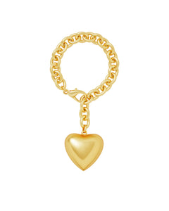 The Puffy Heart Bracelet in Gold