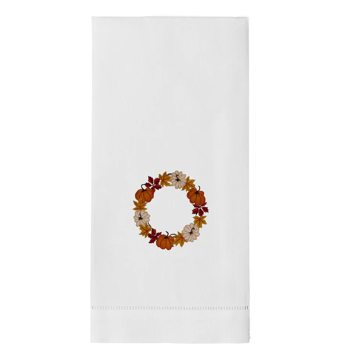 Pumpkin Wreath Hand Towel