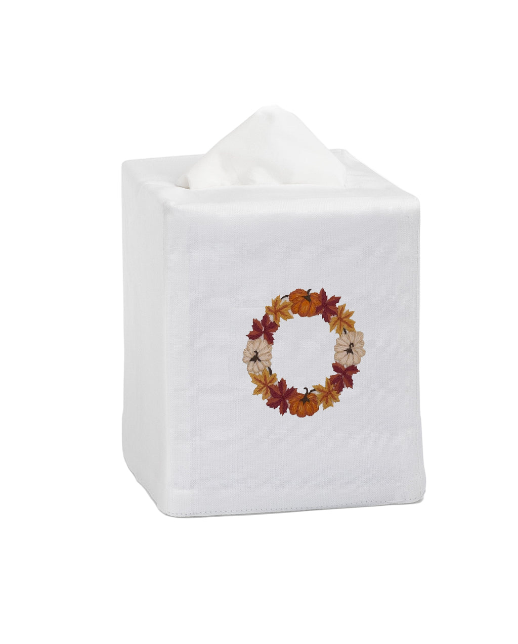 Pumpkin Wreath Tissue Box Cover
