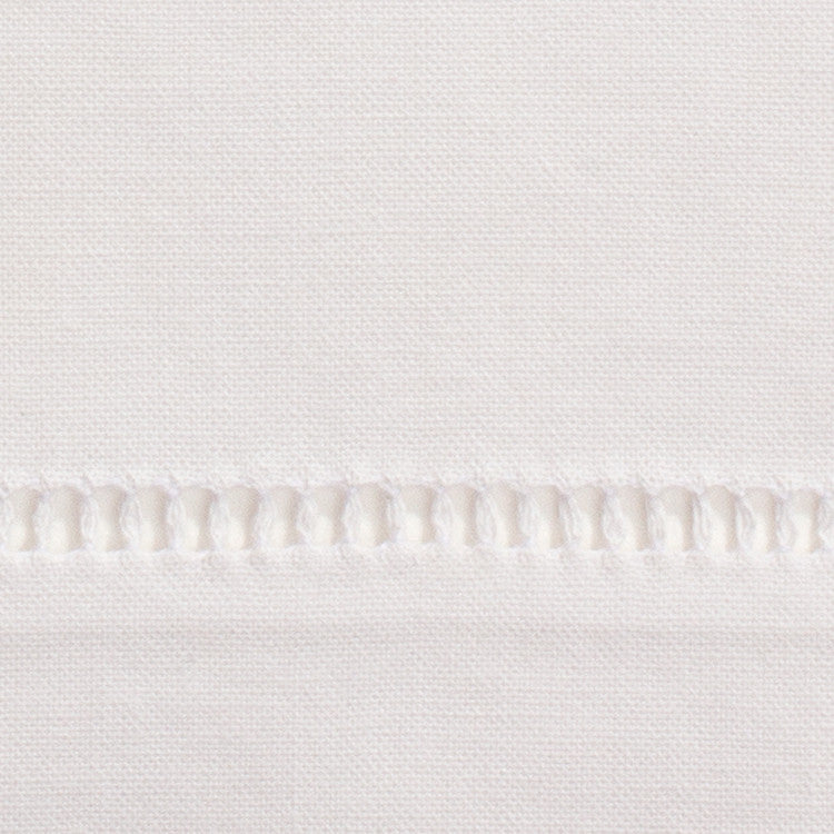 A close up of the hemstitch