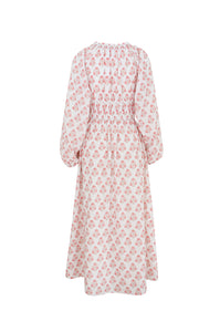 Pink floral dress