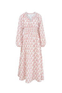 Pink floral dress
