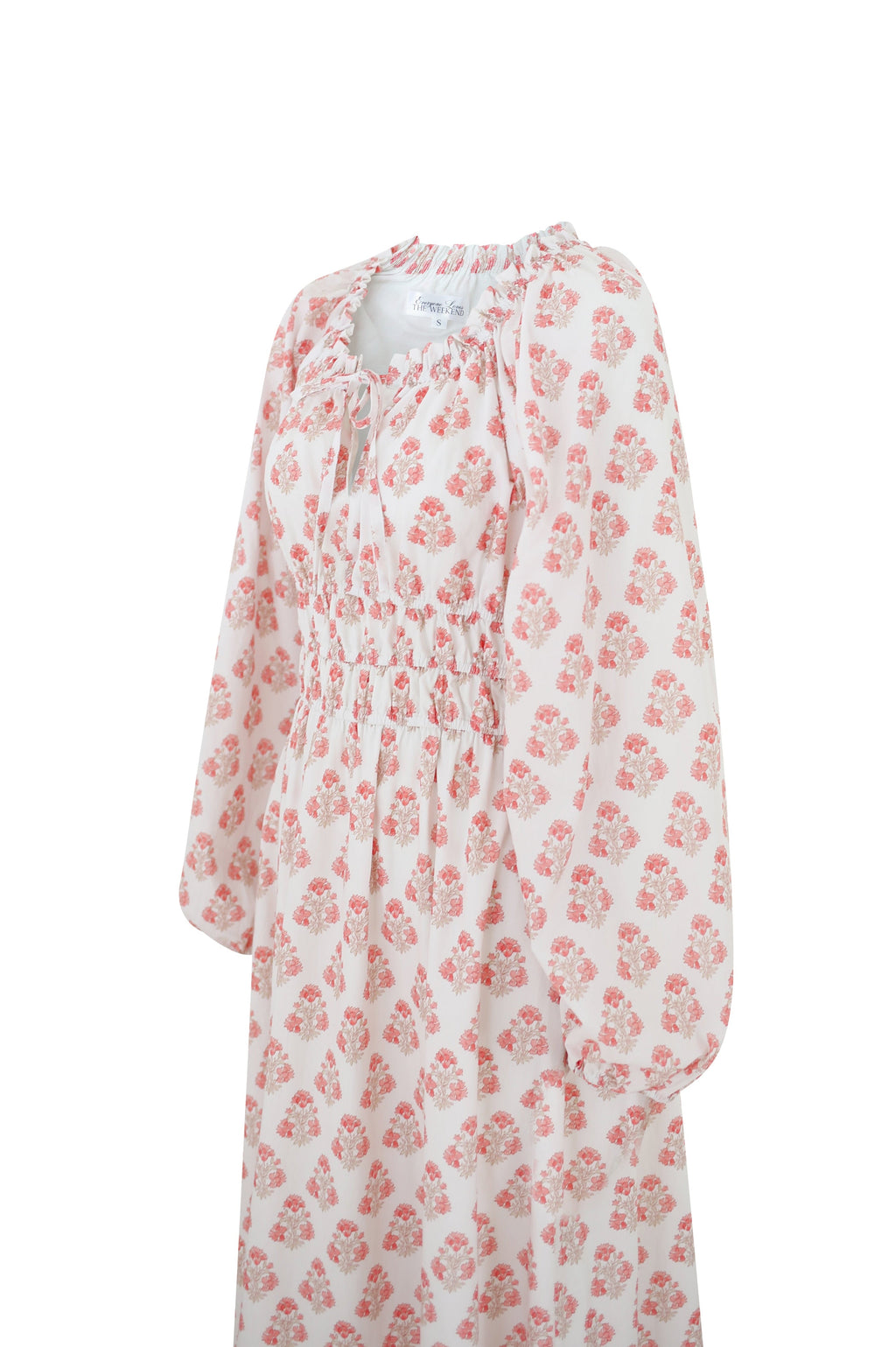 Pink floral dress