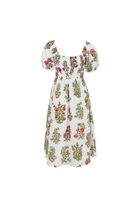 Floral dress on a white background