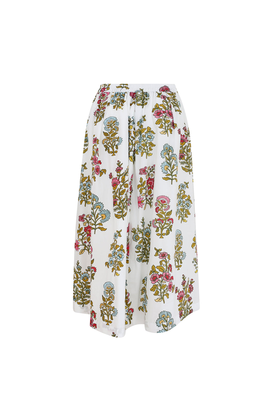 Kensington Skirt in Spring Block Print