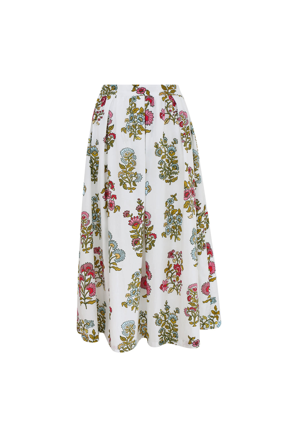 Kensington Skirt in Spring Block Print