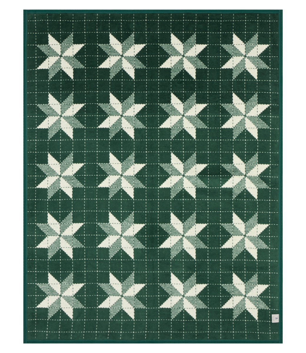 Quilted Poinsettias Blanket