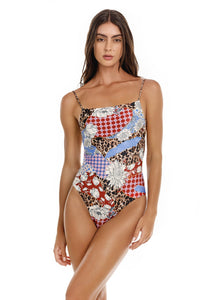 Kali One Piece Swimsuit in Quilt