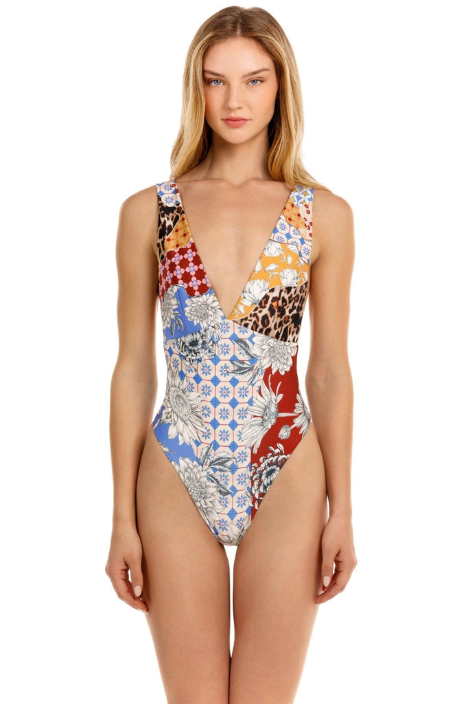 Tulipa One Piece Swimsuit in Quilt