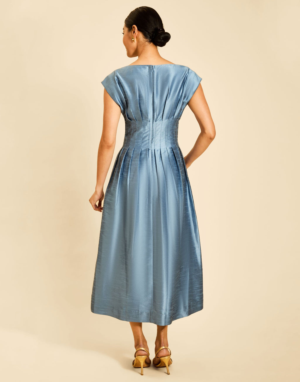 Quinn Midi Dress in Lapis Blue