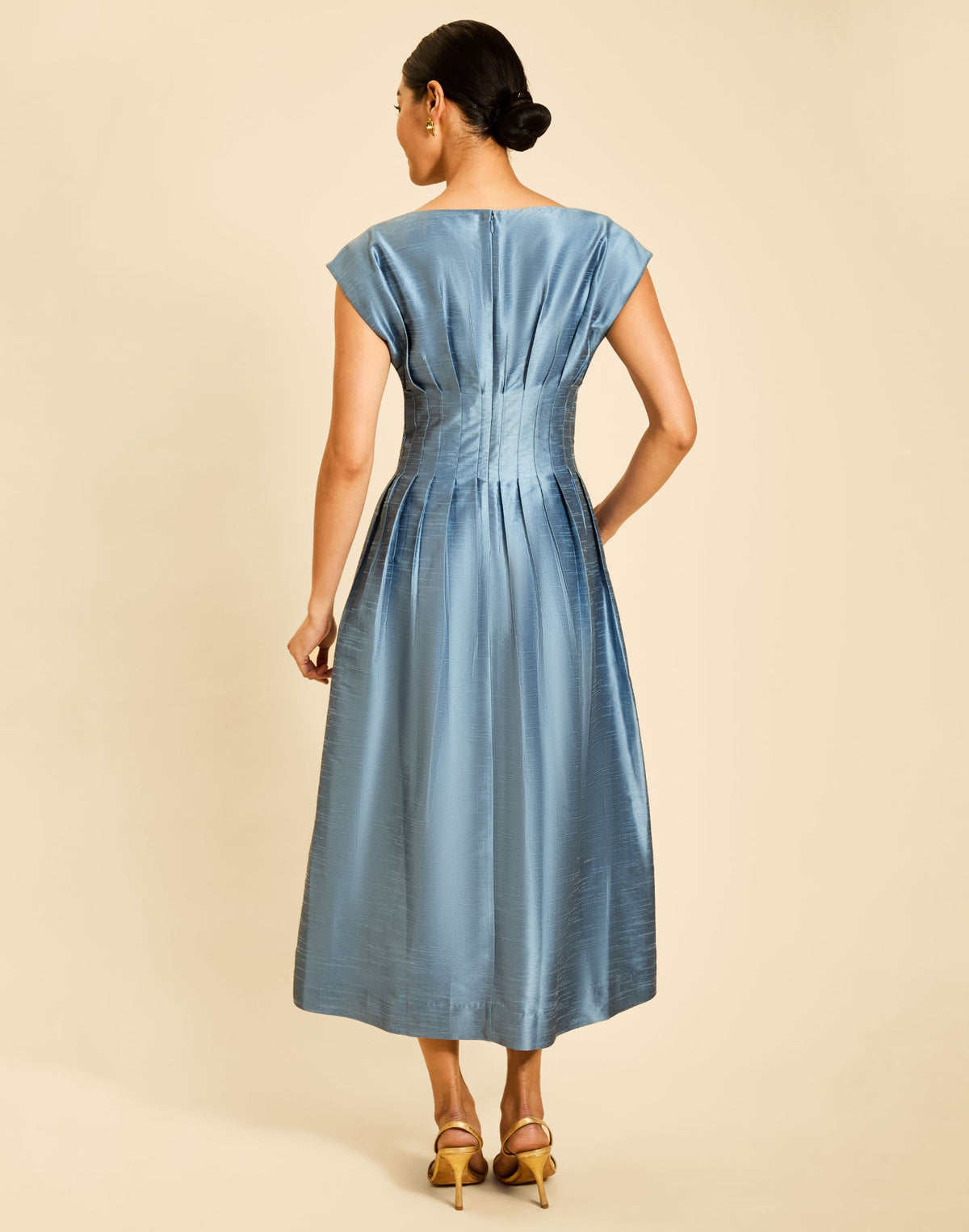 Quinn Midi Dress in Lapis Blue