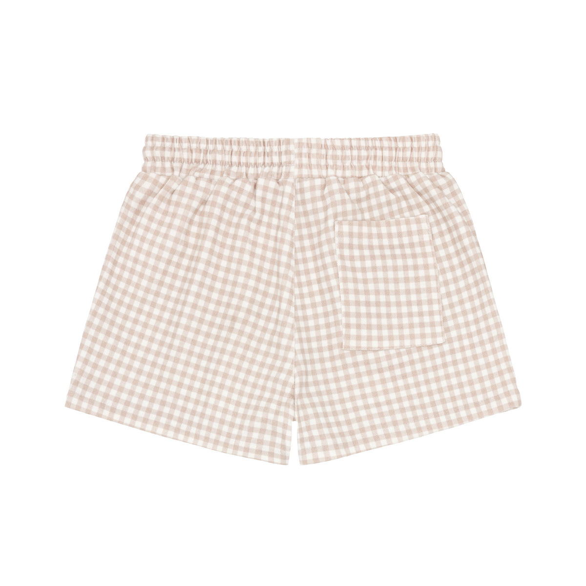 Boys Brown Gingham Ultra-Soft Twill Short