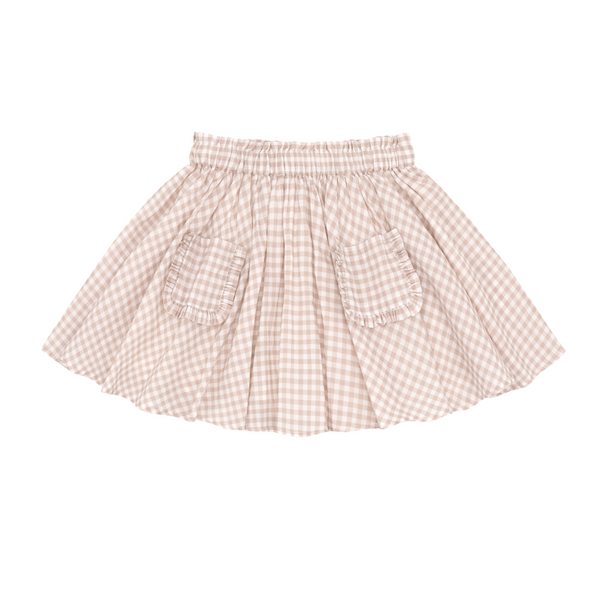 □美品□soor ploom□emelia skirt□gingham soor ploom emelia skirt in gingham at Little