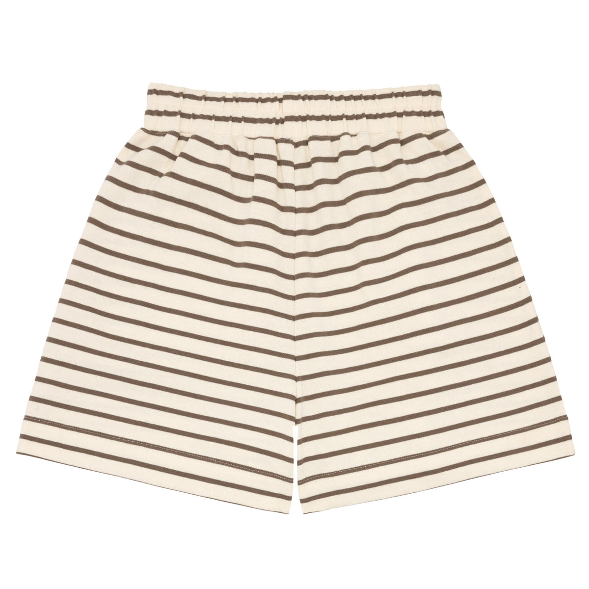 Women’s Brown And Cream Breton Stripe Shorts