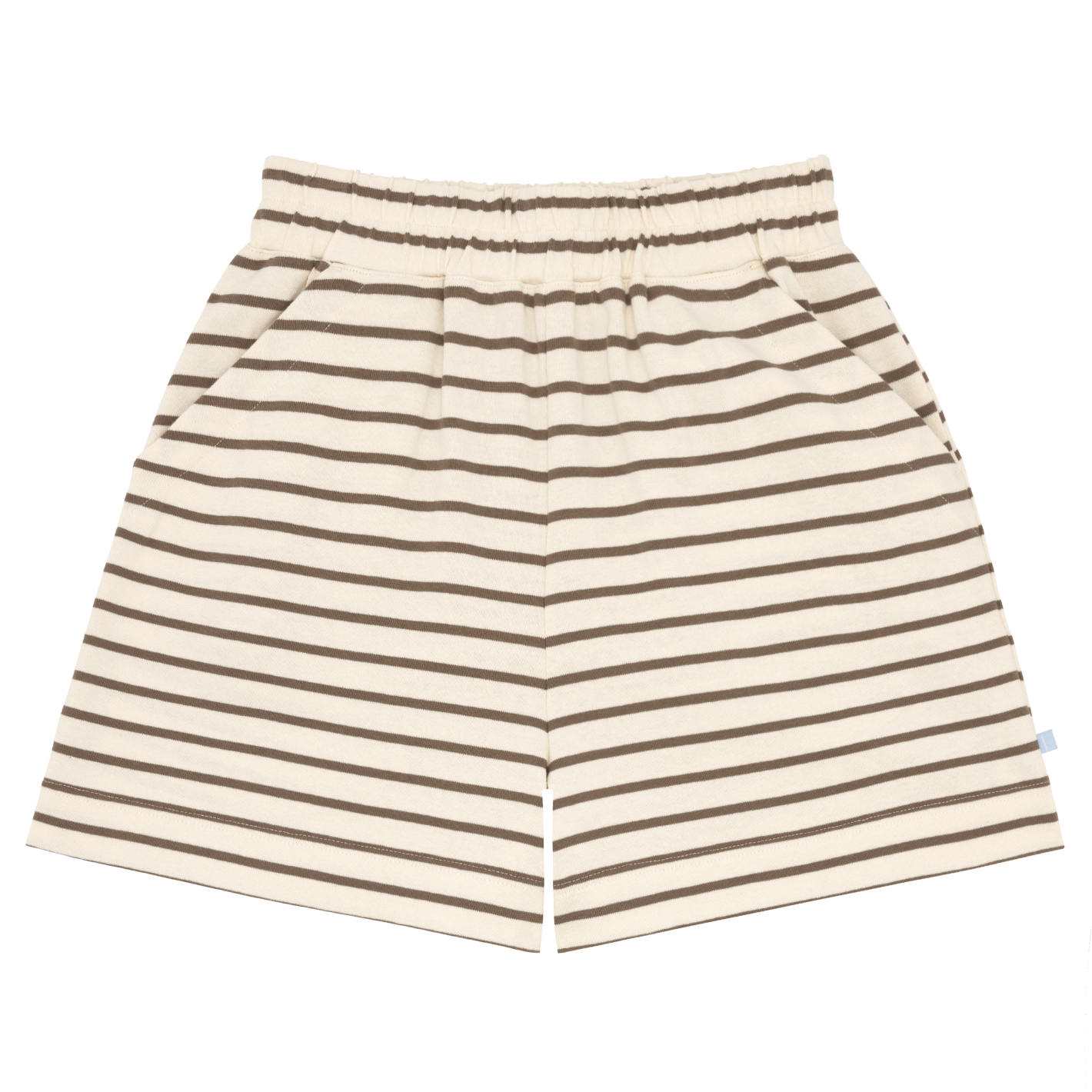 Women’s Brown And Cream Breton Stripe Shorts