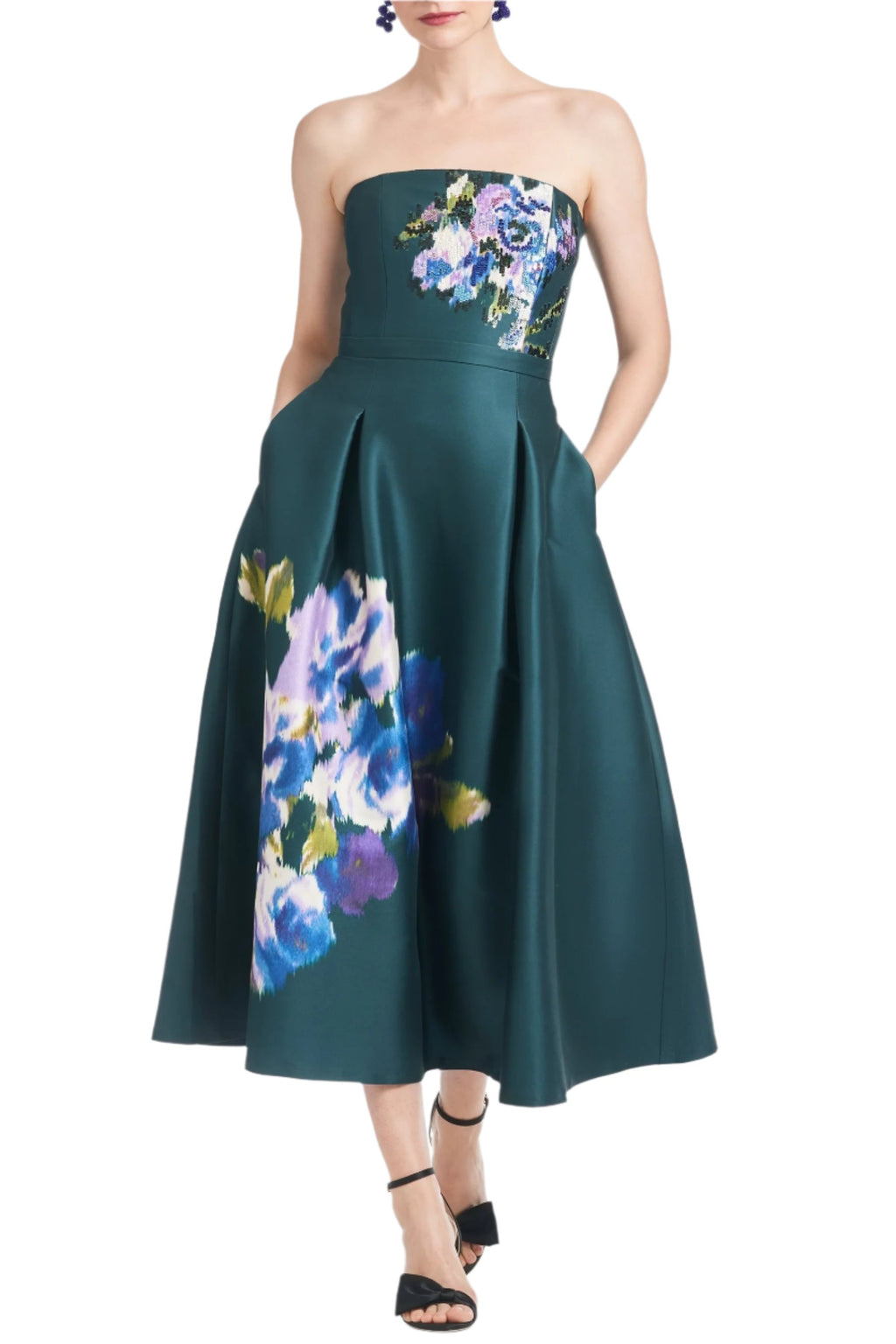 Sachin & Babi Shay Dress - Forest Green Placement Ikat - Size 2 Sachin & Babi Shay Dress - Forest Green Placement Ikat - Size 2