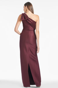 Olivia Gown in Malbec