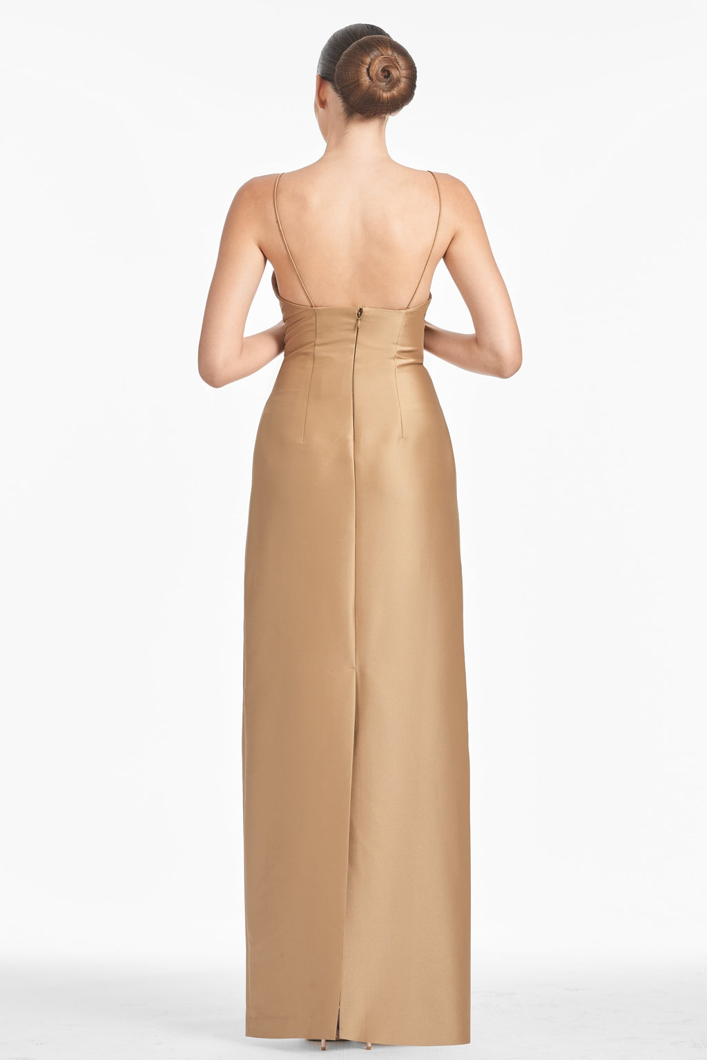 Embellished Pryce Gown in Chestnut Gold | Over The Moon