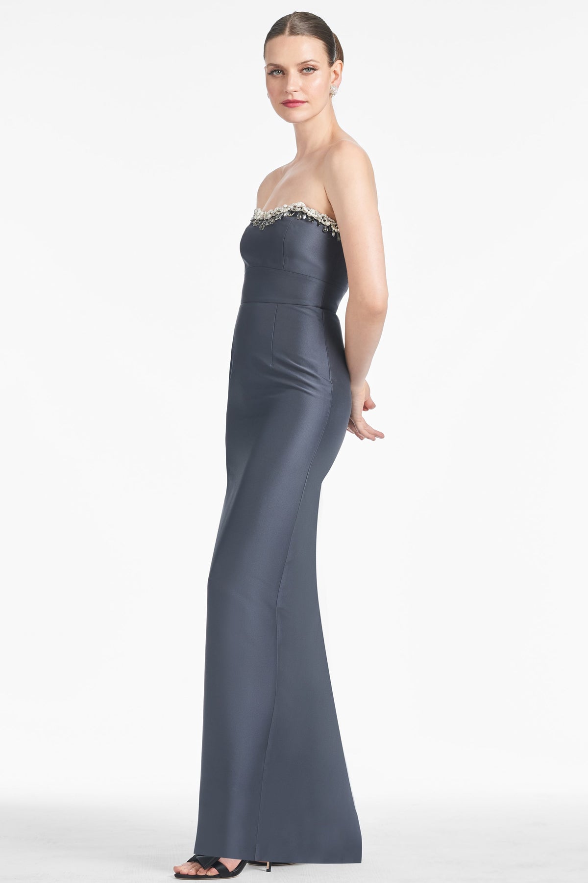 Hedy Gown in Charcoal