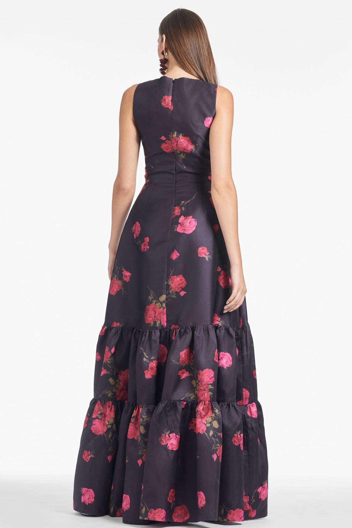 Rori Gown in Malbec Tea Blooms