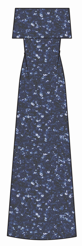 Sequin Knit Deedie Gown in Taupe