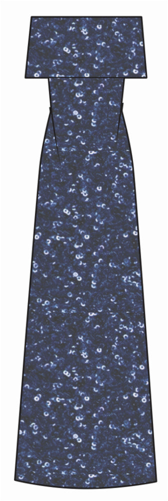 Sequin Knit Deedie Gown in Taupe