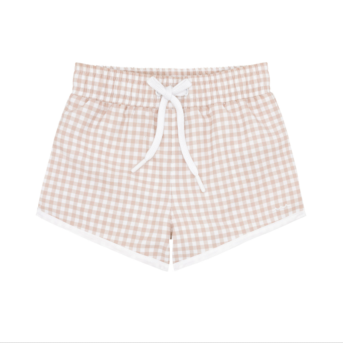 Boys Brown Gingham Boardie