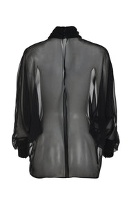 Dusk Sheer Embroidered Blouse