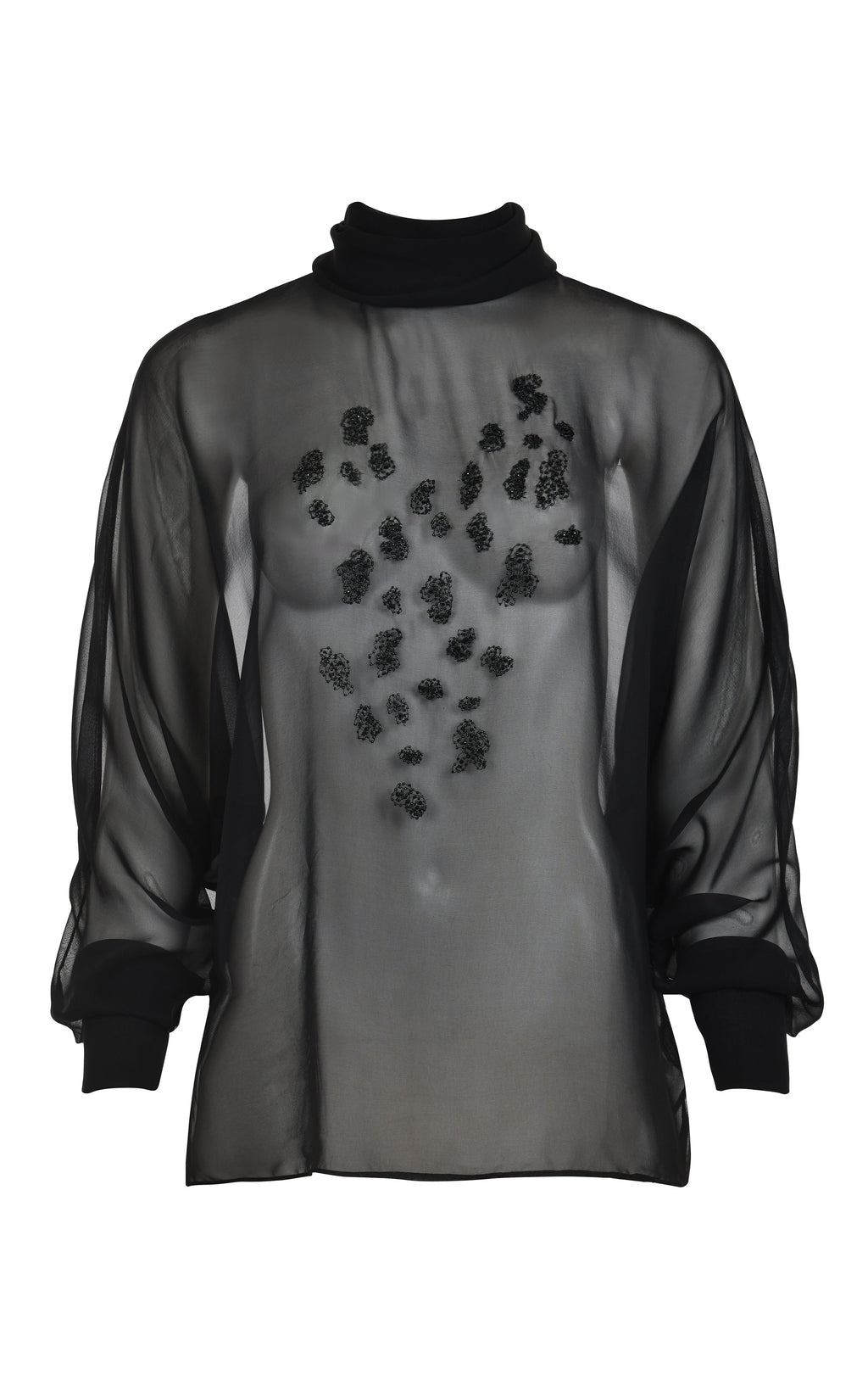 Dusk Sheer Embroidered Blouse