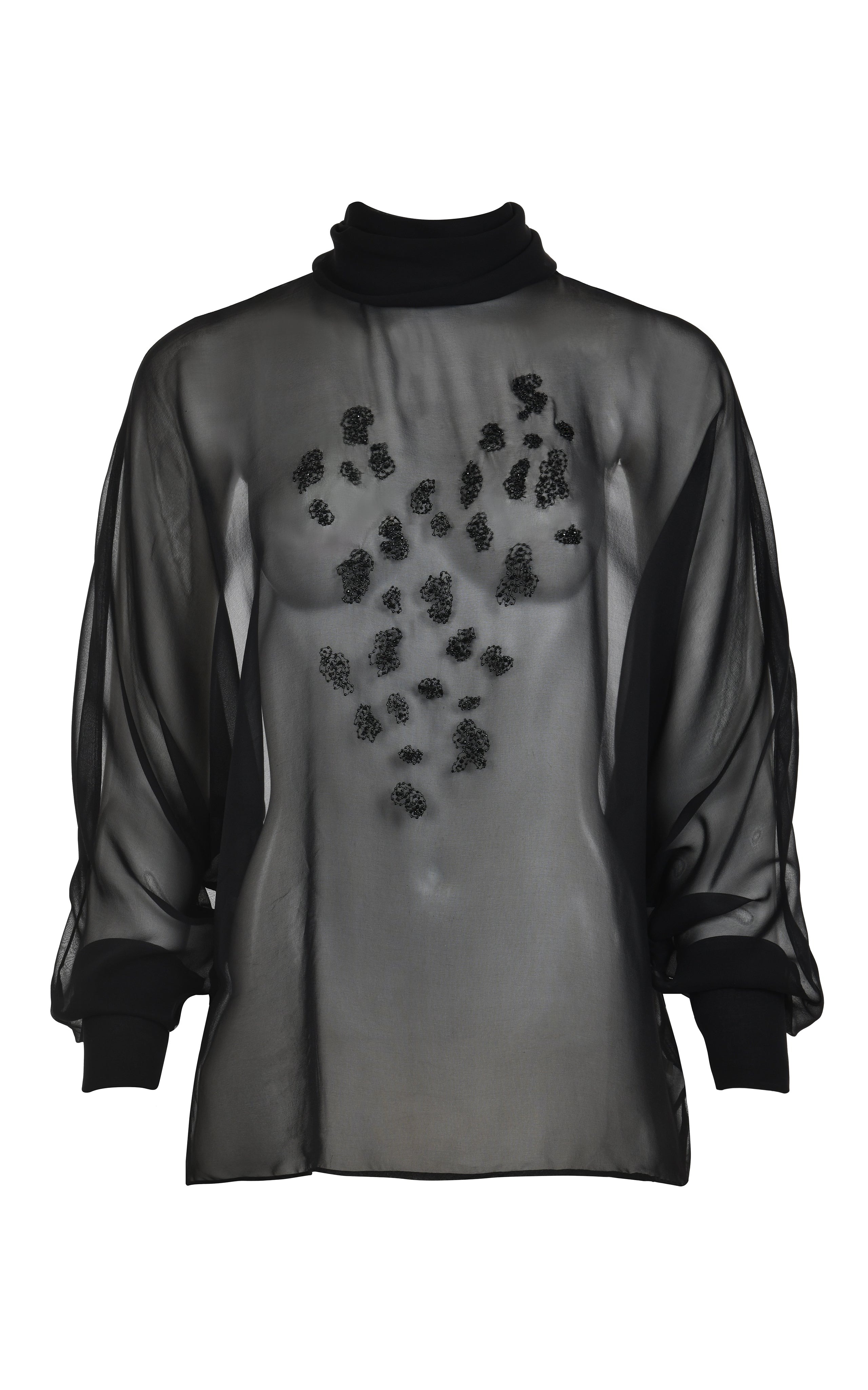 Dusk Sheer Embroidered Blouse