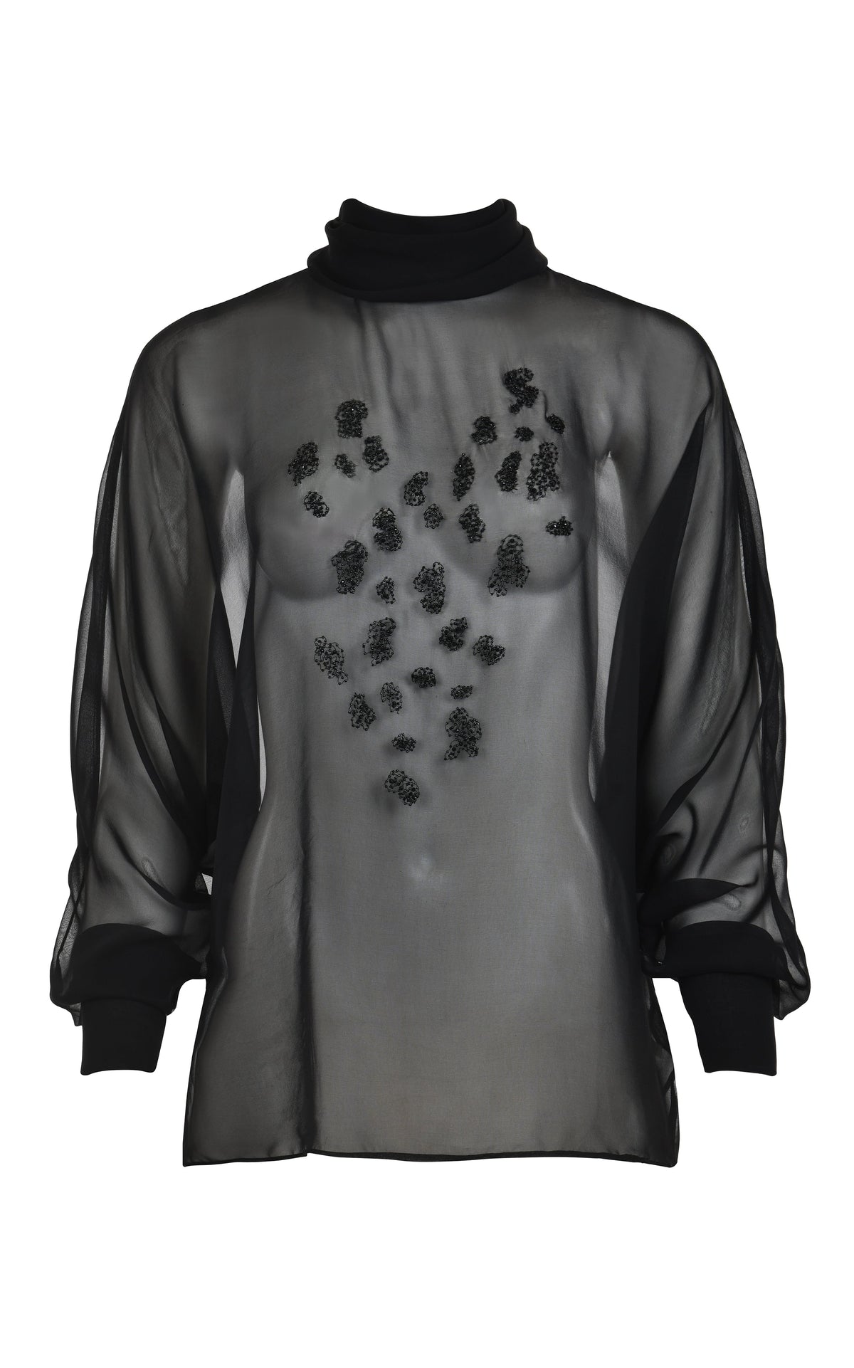 Dusk Sheer Embroidered Blouse