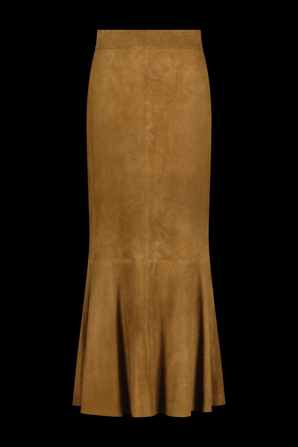 Suede Tulip Skirt in Cedar