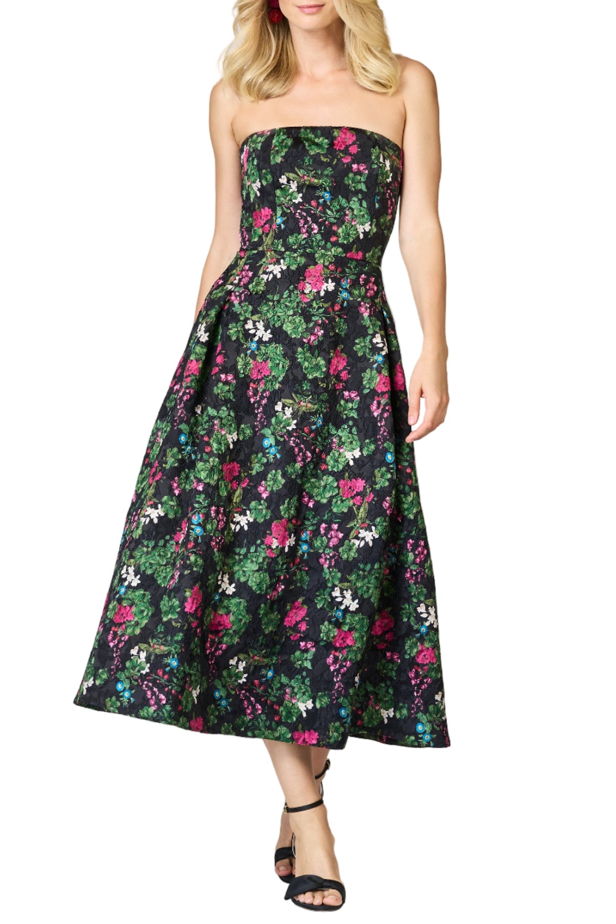 Cloque shay Dress in Royal Gardens