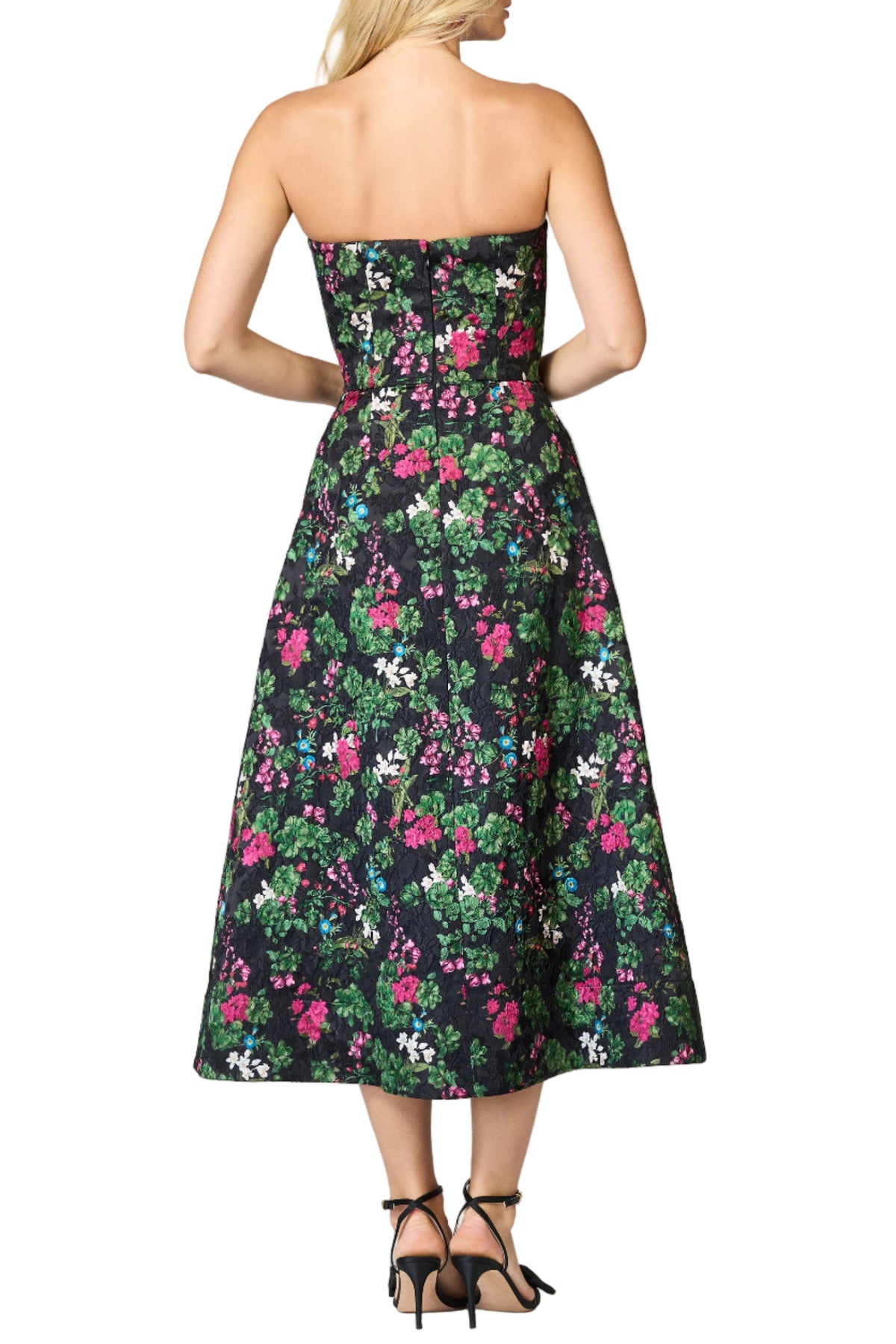 Cloque shay Dress in Royal Gardens