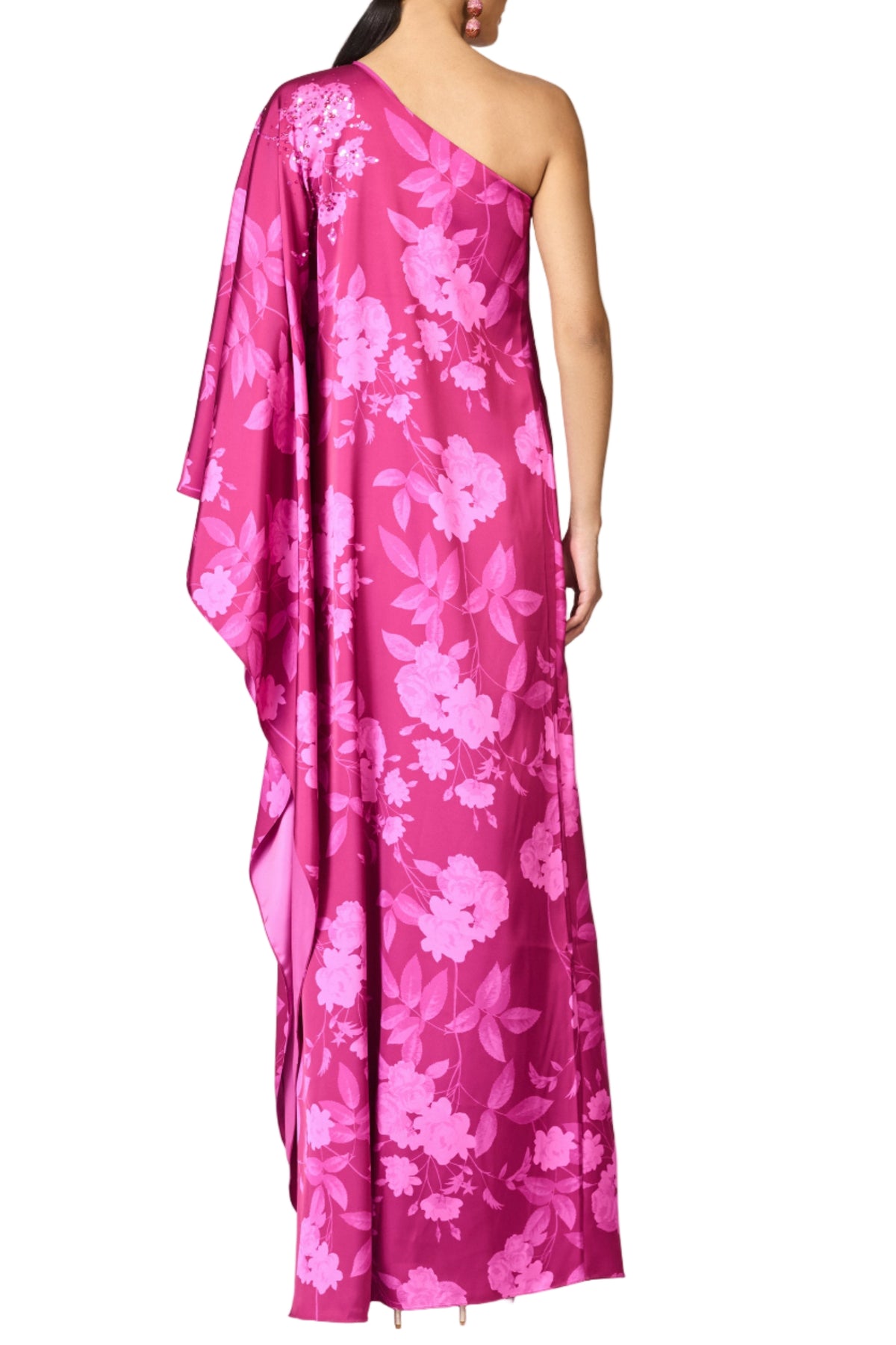 Embellished Demi Gown in Rhodolite Roses