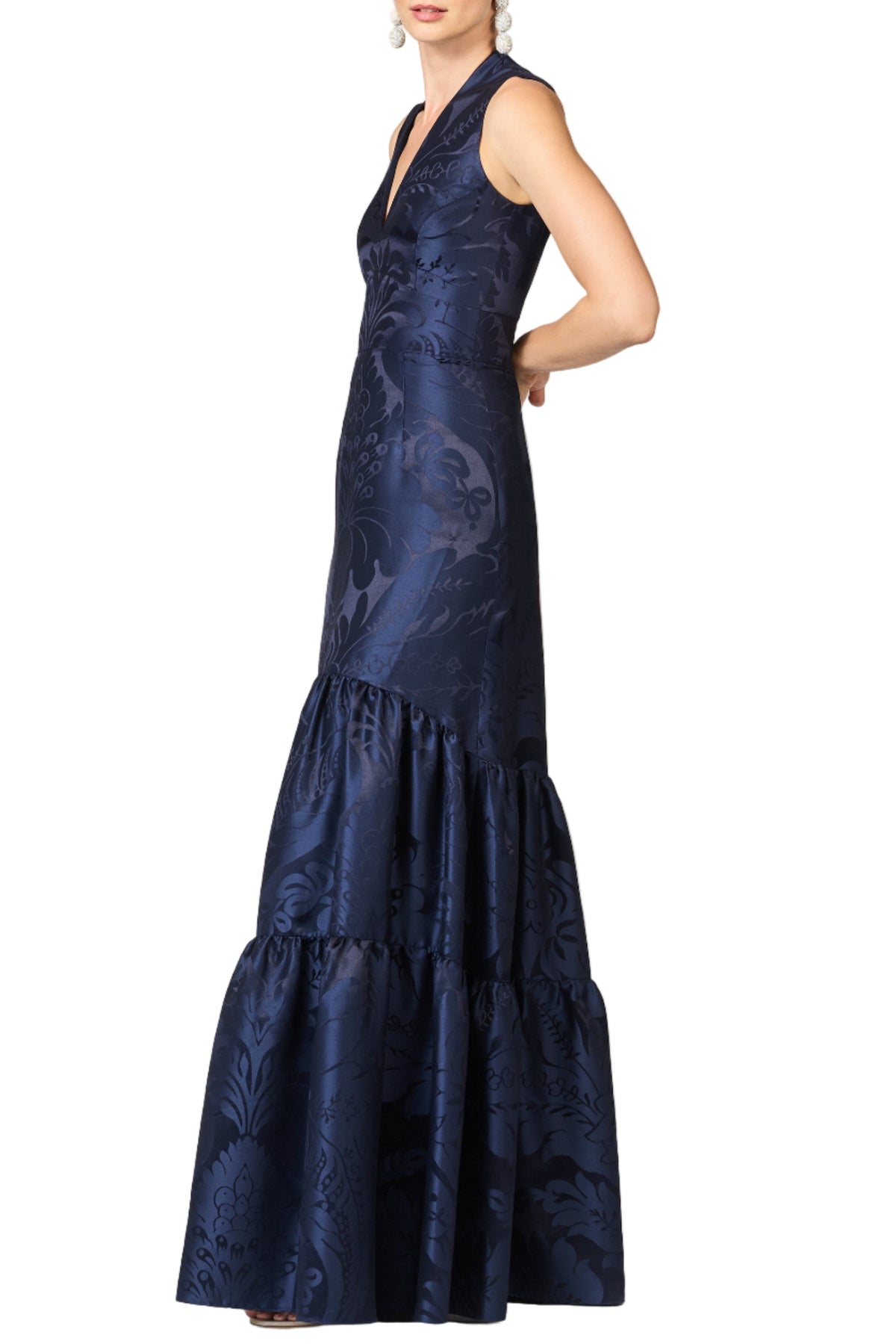 Cella Gown in Deep Ocean