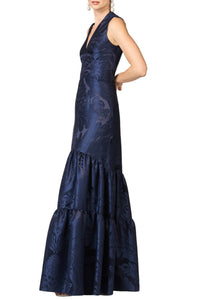 Cella Gown in Deep Ocean