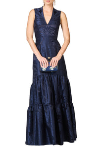 Cella Gown in Deep Ocean
